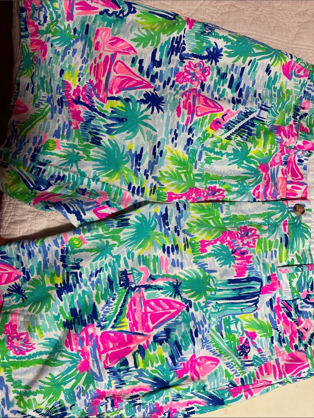 Lilly Pulitzer Men's Shorts- pattern name is salt in the air
